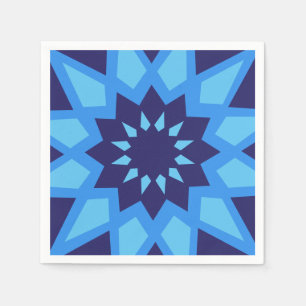 Moroccan Blue Paper Napkins