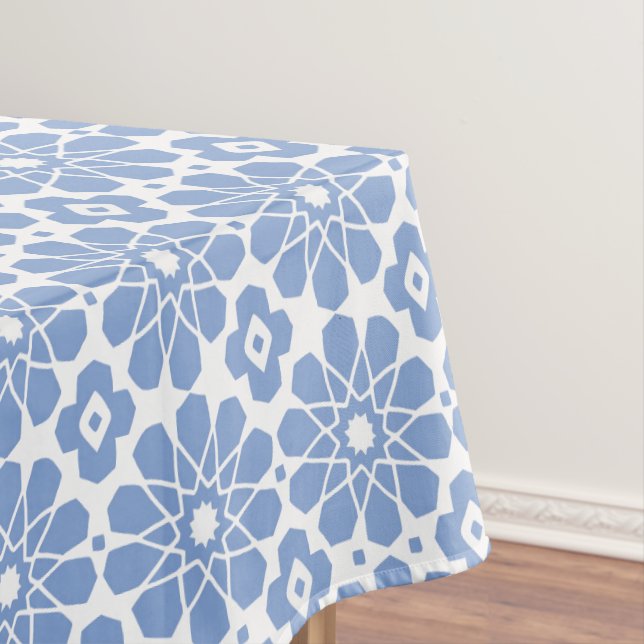 Moroccan Blue Tablecloth (In Situ)