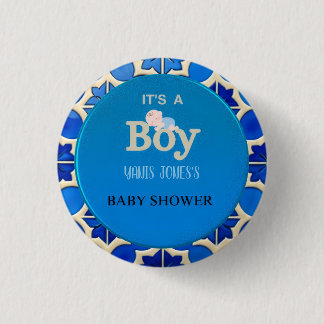 Moroccan Boy Baby Shower  3 Cm Round Badge