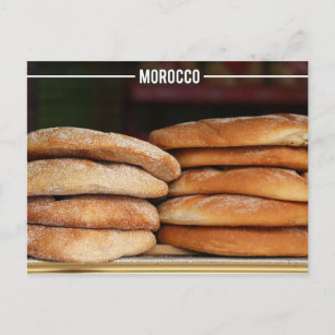 Moroccan Bread - Khobz Kesra, Morocco Postcard