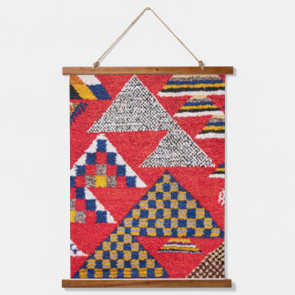 Moroccan carpet inscriptions hanging tapestry