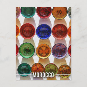 Moroccan Ceramic Plates Postcard