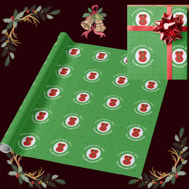 Moroccan Christmas Angel Flag Personalised  Wrapping Paper (Creator Uploaded)