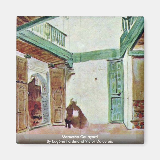 Moroccan Courtyard Magnet (Front)