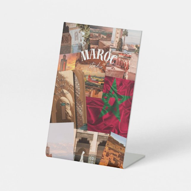 moroccan culture pedestal sign (Front)