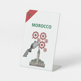 Moroccan culture pedestal sign