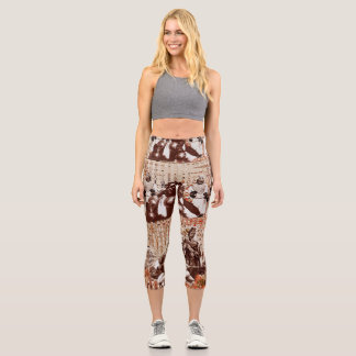 Moroccan Feast V4 Capri Leggings