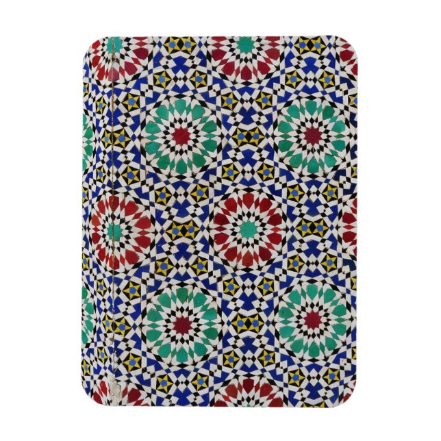 Moroccan Fez Tile, Fès, فـاس, Maroc Magnet (Vertical)