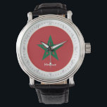 Moroccan Flag & Morocco fashion, Arabic No /design Watch<br><div class="desc">WATCH: Morocco & Moroccan Flag fashion design - love my country,  travel,  holiday,  country patriots / sports fans</div>