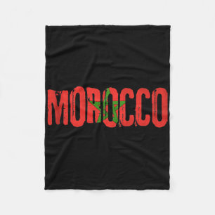 Moroccan Flag Morocco Soccer Jersey For Men Women Fleece Blanket