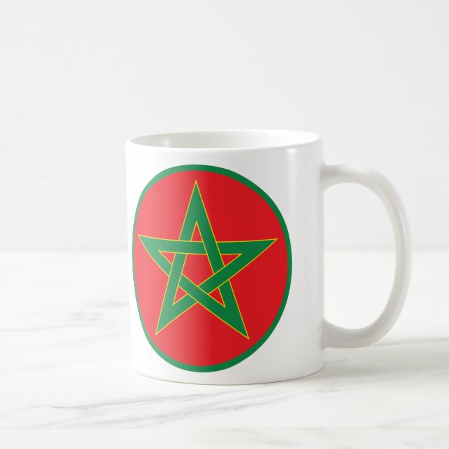 Moroccan Flag Mug. Coffee Mug (Right)