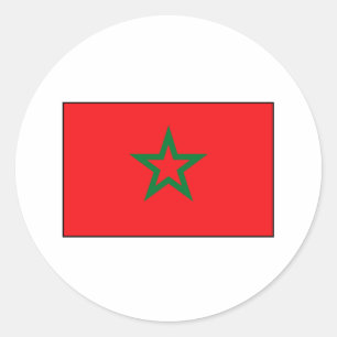 Moroccan Flag T-shirts and Gifts Classic Round Sticker
