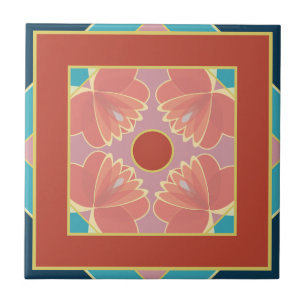 moroccan floral ceramic tile