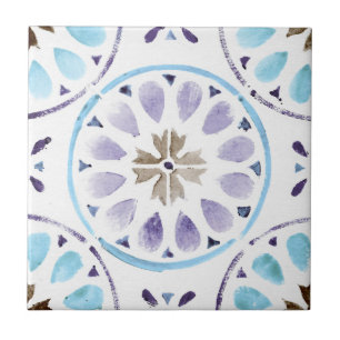 Moroccan Floral Pattern Ceramic Tile