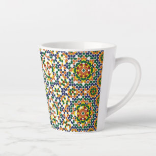 Moroccan Geometric Pattern Latte Mug