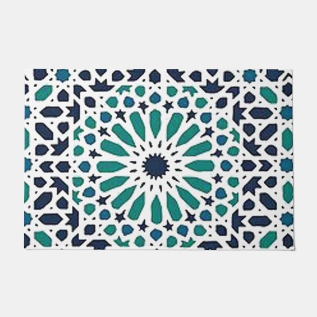 moroccan glaze on doormat (Front)