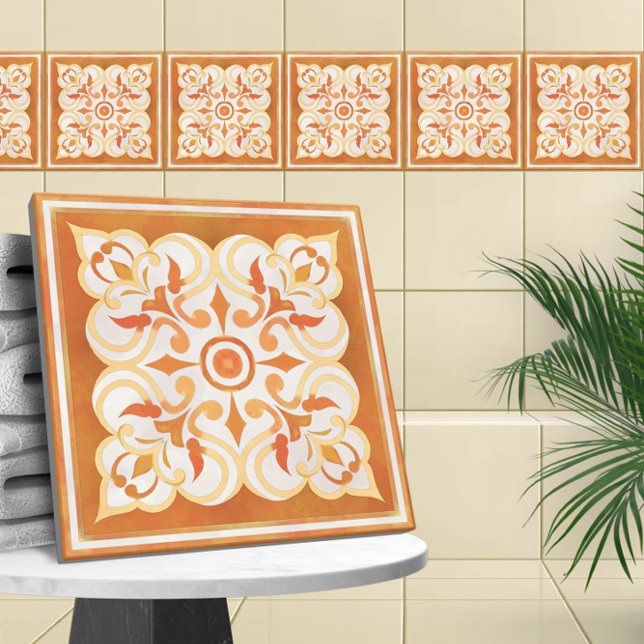 Moroccan Harvest Gold Yellow Ceramic Tile (Creator Uploaded)