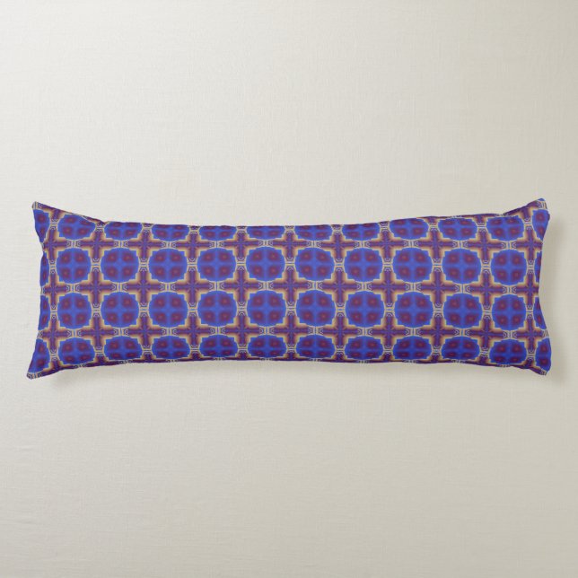 Moroccan kaleidoscope body pillow (Front)