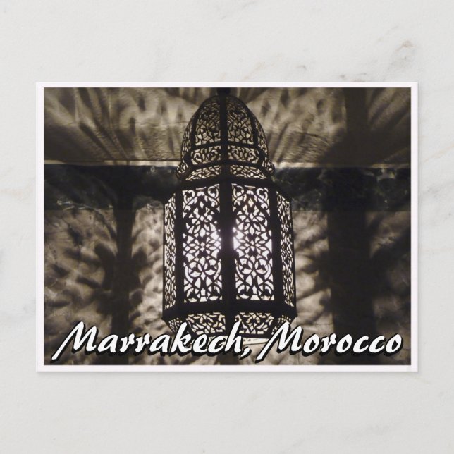 Moroccan Lamp Postcard (Front)