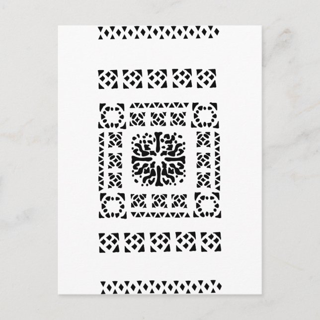 Moroccan Lantern Pattern Postcard (Front)