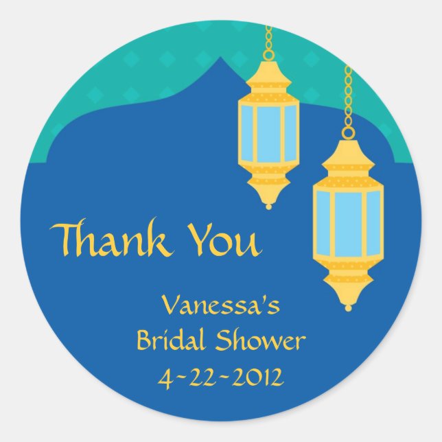 Moroccan Lantern Sticker (Front)