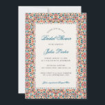 Moroccan Lattice Geometric Mandala Bridal Shower Invitation<br><div class="desc">Beautiful Invitation to celebrate Special occasions and festivals comes with digital and E-invitation as per your request. We would love to replicate our designs to make multiple products like rsvp cards, labels envelopes, and more. Customisation is available for ready to print on request at info@shamaurcreatif@gmail.com Look Forward to hearing from...</div>