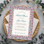 Moroccan Lattice Geometric Mandala Bridal Shower Invitation<br><div class="desc">Beautiful Invitation to celebrate Special occasions and festivals comes with digital and E-invitation as per your request. We would love to replicate our designs to make multiple products like rsvp cards, labels envelopes, and more. Customisation is available for ready to print on request at info@shamaurcreatif@gmail.com Look Forward to hearing from...</div>