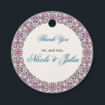 Moroccan Lattice Geometric Mandala Wedding Favour Tags<br><div class="desc">Beautiful Invitation to celebrate Special occasions and festivals comes with digital and E-invitation as per your request. We would love to replicate our designs to make multiple products like rsvp cards, labels envelopes, and more. Customisation is available for ready to print on request at info@shamaurcreatif@gmail.com. Look Forward to hearing from...</div>
