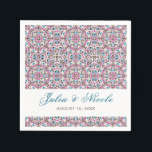 Moroccan Lattice Geometric Mandala Wedding Napkin<br><div class="desc">Beautiful Invitation to celebrate Special occasions and festivals comes with digital and E-invitation as per your request. We would love to replicate our designs to make multiple products like rsvp cards, labels envelopes, and more. Customisation is available for ready to print on request at info@shamaurcreatif@gmail.com. Look Forward to hearing from...</div>