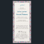 Moroccan Lattice Geometric Mandala Wedding Program<br><div class="desc">Beautiful Invitation to celebrate Special occasions and festivals comes with digital and E-invitation as per your request. We would love to replicate our designs to make multiple products like rsvp cards, labels envelopes, and more. Customisation is available for ready to print on request at info@shamaurcreatif@gmail.com. Look Forward to hearing from...</div>