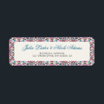 Moroccan Lattice Geometric Mandala Wedding Return Address Label<br><div class="desc">Beautiful Invitation to celebrate Special occasions and festivals comes with digital and E-invitation as per your request. We would love to replicate our designs to make multiple products like rsvp cards, labels envelopes, and more. Customisation is available for ready to print on request at info@shamaurcreatif@gmail.com. Look Forward to hearing from...</div>