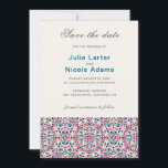 Moroccan Lattice Geometric Mandala Wedding Save The Date<br><div class="desc">Beautiful Invitation to celebrate Special occasions and festivals comes with digital and E-invitation as per your request. We would love to replicate our designs to make multiple products like rsvp cards, labels envelopes, and more. Customisation is available for ready to print on request at info@shamaurcreatif@gmail.com Look Forward to hearing from...</div>