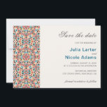 Moroccan Lattice Geometric Mandala Wedding Save The Date<br><div class="desc">Beautiful Invitation to celebrate Special occasions and festivals comes with digital and E-invitation as per your request. We would love to replicate our designs to make multiple products like rsvp cards, labels envelopes, and more. Customisation is available for ready to print on request at info@shamaurcreatif@gmail.com. Look Forward to hearing from...</div>