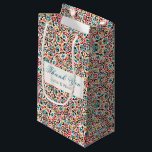 Moroccan Lattice Geometric Mandala Wedding Small Gift Bag<br><div class="desc">Beautiful Invitation to celebrate Special occasions and festivals comes with digital and E-invitation as per your request. We would love to replicate our designs to make multiple products like rsvp cards, labels envelopes, and more. Customisation is available for ready to print on request at info@shamaurcreatif@gmail.com. Look Forward to hearing from...</div>