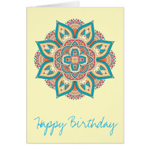 Moroccan mandala colorful ethnic pattern