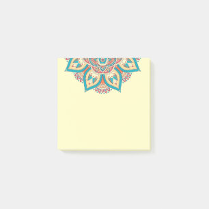 Moroccan mandala colorful ethnic pattern post-it notes