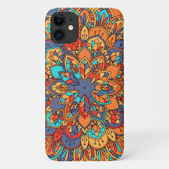 Moroccan mandala colourful ethnic pattern Case-Mate iPhone case (Back)