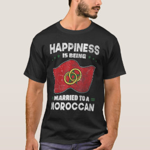 Moroccan Marriage Morocco Roots Heritage Married F T-Shirt