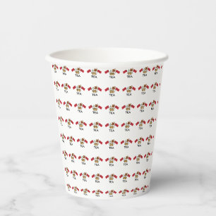 Moroccan Mint Tea, Morocco Flag & Traditional Tea Paper Cups