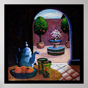 Moroccan mint tea poster