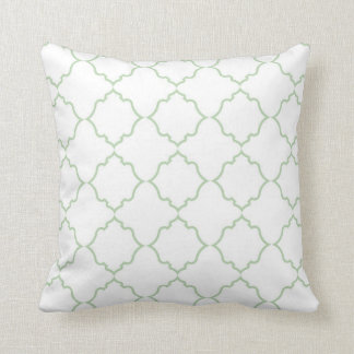 Moroccan Mint with White Cushion