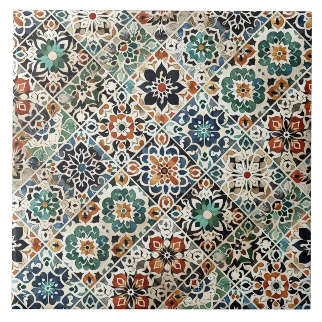Moroccan Mixology  Ceramic Tile (Front)