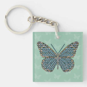 Moroccan Monarch Acrylic Keychain