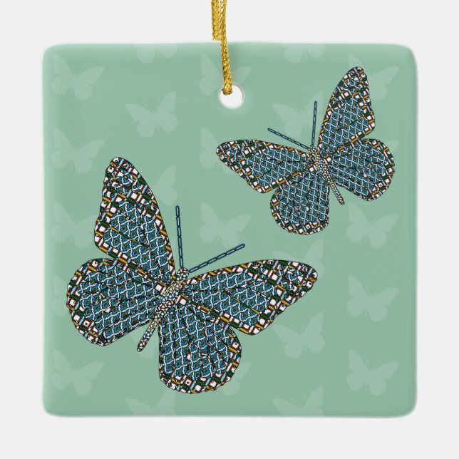 Moroccan Monarch Ornament (Front)