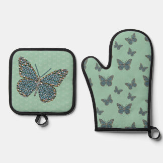 Moroccan Monarch Oven Mitt & Pot Holder Set