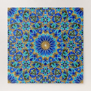Moroccan Mosaic: Arabic Seamless Design Jigsaw Puzzle