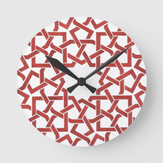 Moroccan Mosaic Clock Red MAMLUK