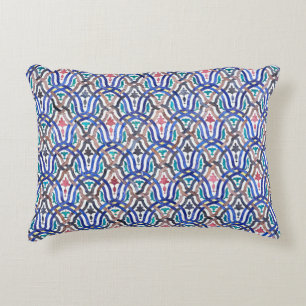 Moroccan mosaic: colourful traditional design. decorative cushion
