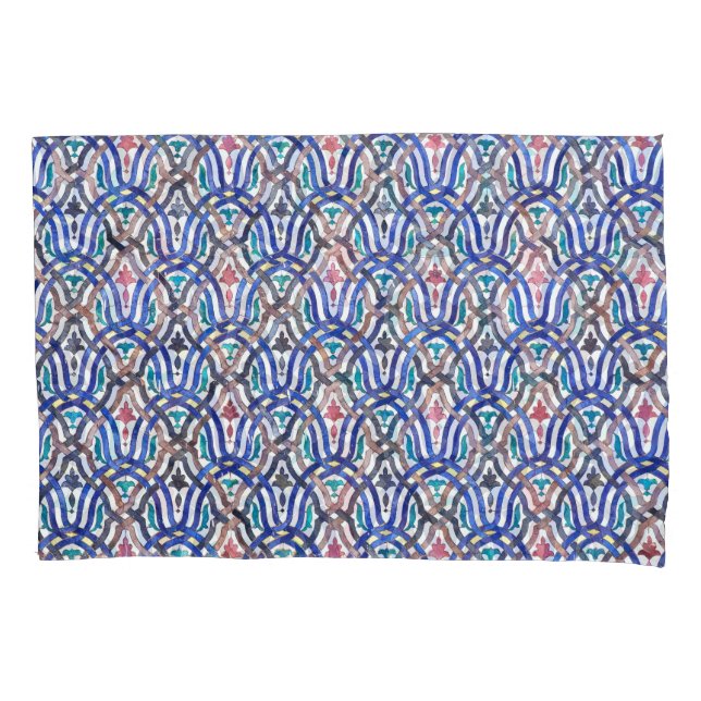 Moroccan mosaic: colourful traditional design. pillowcase (Front)