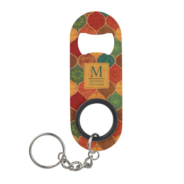 Moroccan Mosaic Geometric Seamless Aztec Pattern (Front)